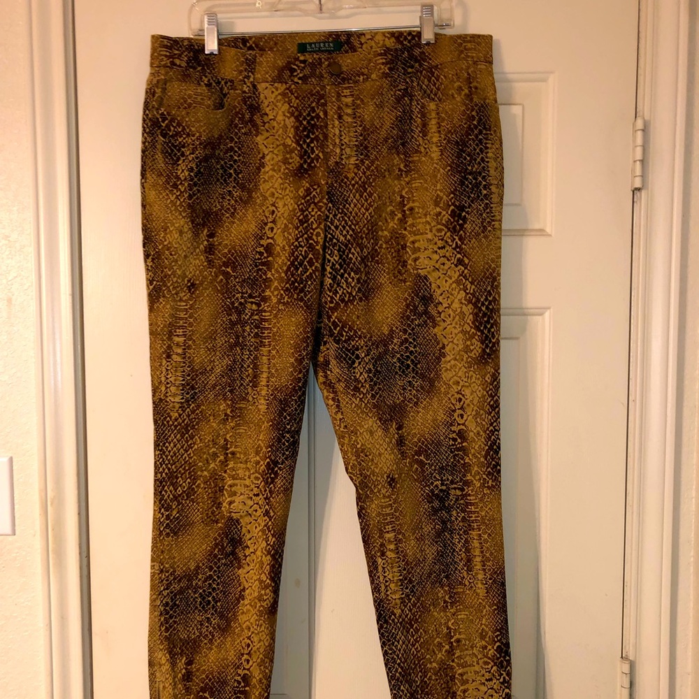Ralph Lauren Snake Print Pants